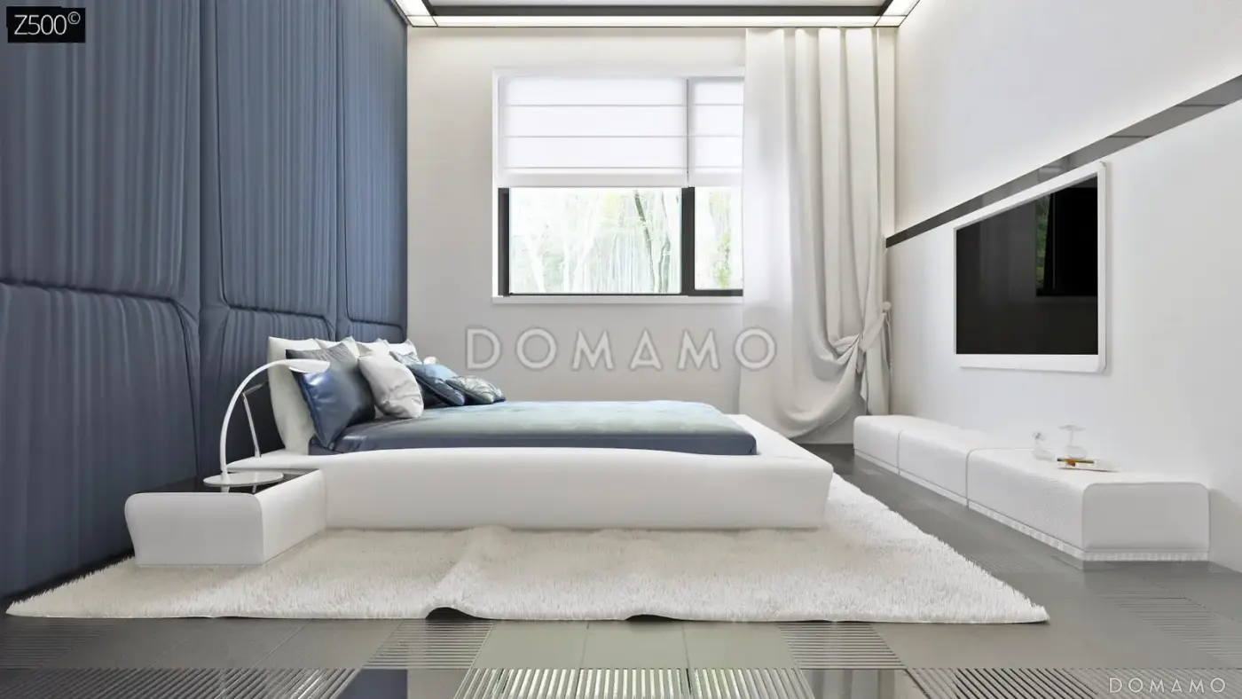 Проект компактного кирпичного дома с 3 спальнями, просторной гостиной и открытой террасой / 10