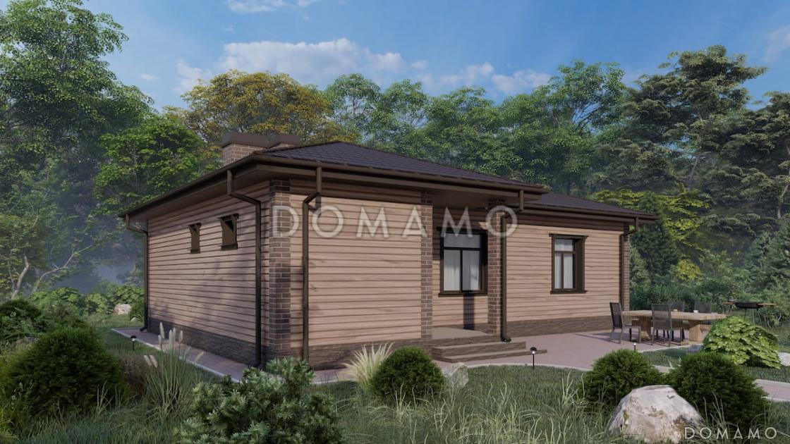 Проект компактного дома с сауной, парной, 2 спальнями и гостиной / 5