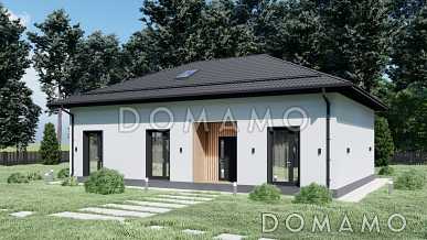 Проект стильного дома с мансардой S-211