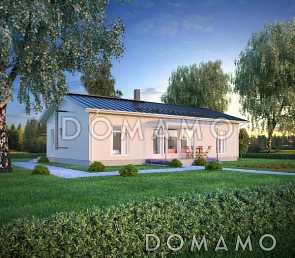 Проект экономичного каркасного дома с мини сауной