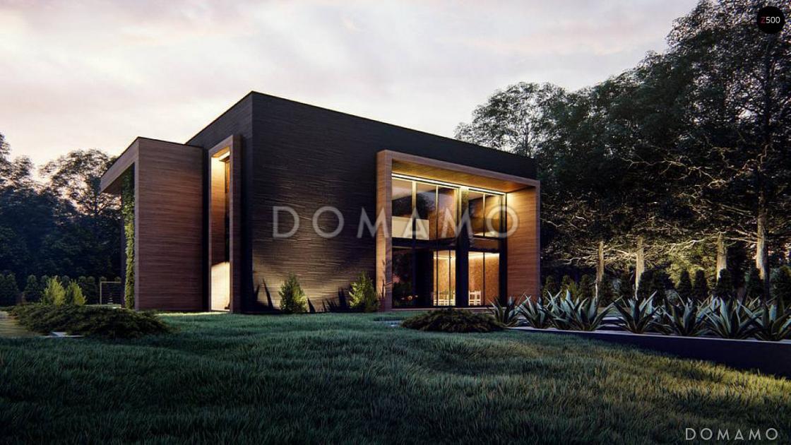 Проект кирпичного дома с кабинетом, гаражом на 2 машины и террасой на втором этаже / 8