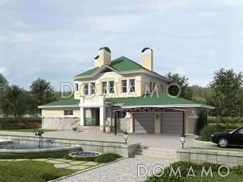 Проект жилого дома с гаражом