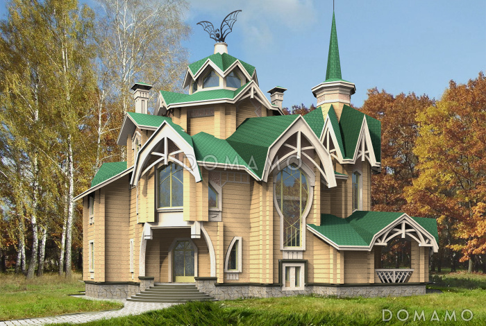 Коттедж с причудливыми башенками Коттедж с причудливыми башенками