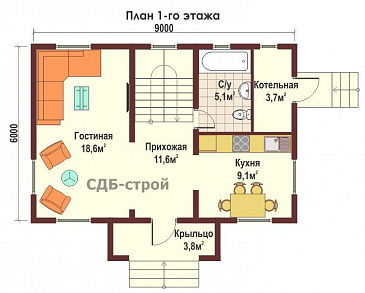 ДБР8 / План 1 этажа