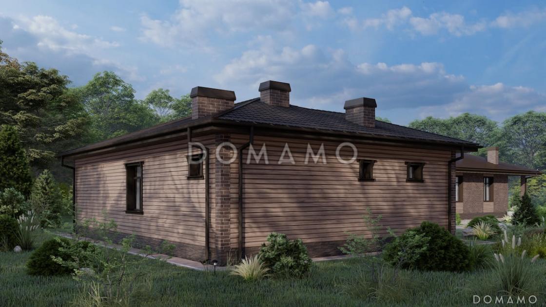 Проект компактного дома с сауной, парной, 2 спальнями и гостиной / 4