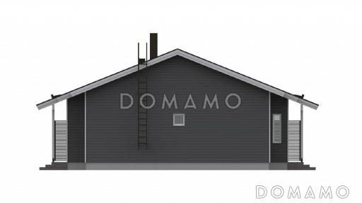 Проект дома с двумя небольшими эркерами в спальне и гостиной / Фасад 4