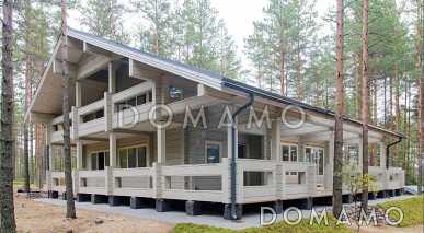 Проект коттеджа в скандинавском стиле из клееного бруса Проект коттеджа в скандинавском стиле из клееного бруса