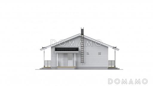 Проект дома c небольшой котельной / Фасад 3