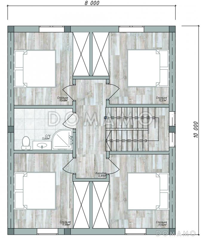 ДД-160 / План мансардного этажа