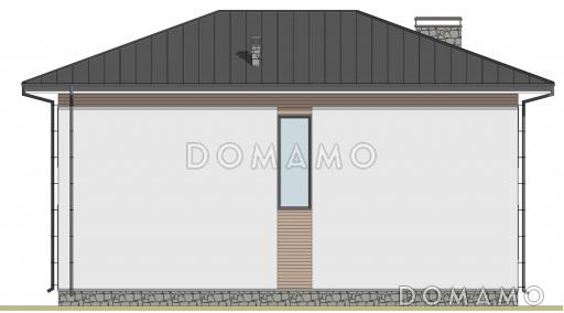 Проект дома с четырьмя спальнями, вторым светом в гостиной и гардеробными на обоих этажах / Фасад 2