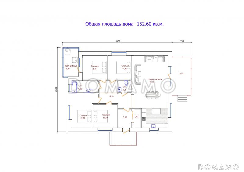 Проект 306 / План 1 этажа