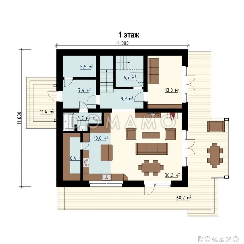 Локус / План 1 этажа