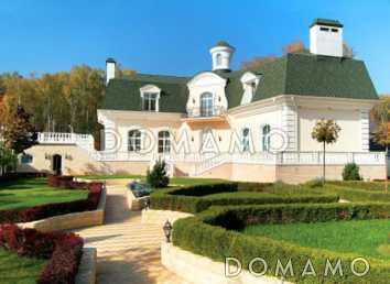 Проект дома из кирпича с бассейном и сауной на цокольном этаже