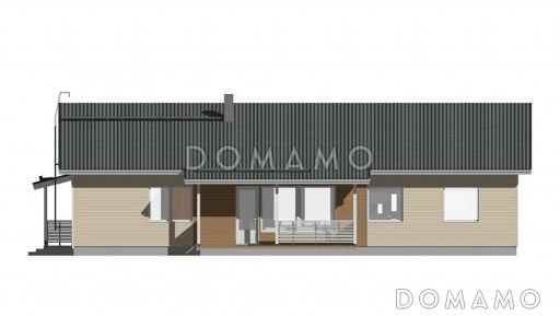 Проект дома c камином / Фасад 1