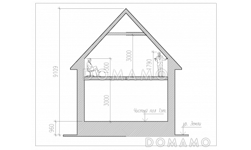 Проект компактного коттеджа в стиле фахверк / Фасад 5