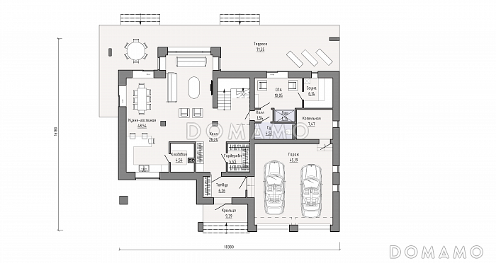 Преспа / План 1 этажа