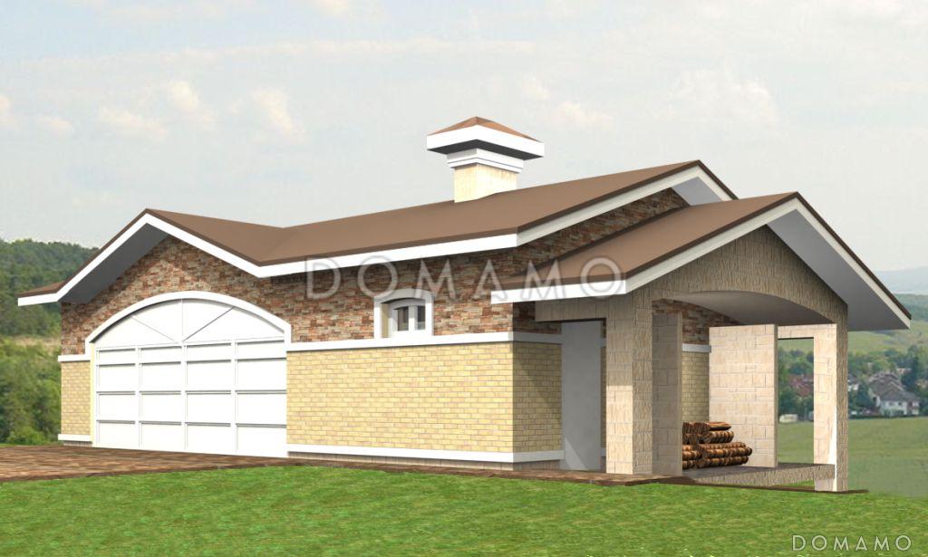 Проект гаража без подвала / 1