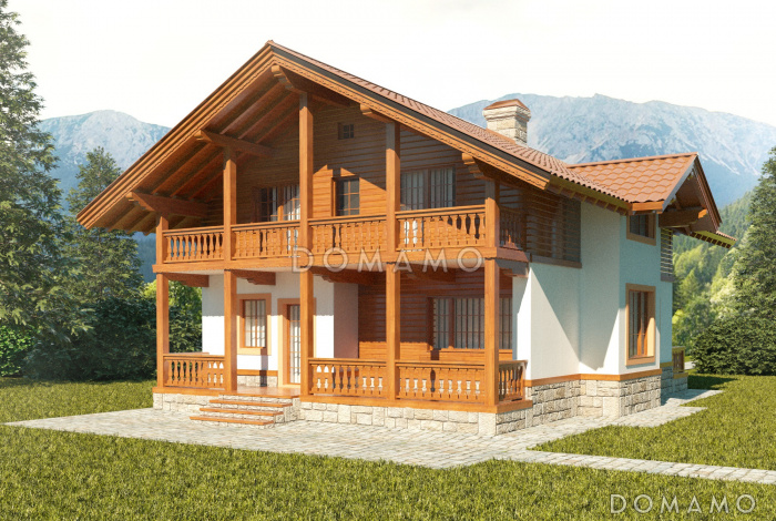 Проект коттеджа шале Проект коттеджа шале