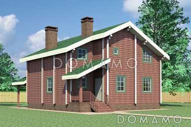 Проект деревянного дома с большими и просторными комнатами Проект деревянного дома с большими и просторными комнатами