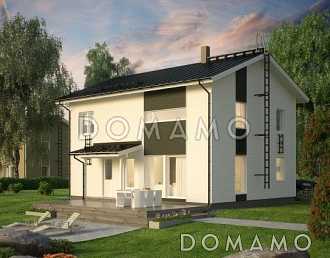 Проект каркасного дома маленькой кухонной зоной