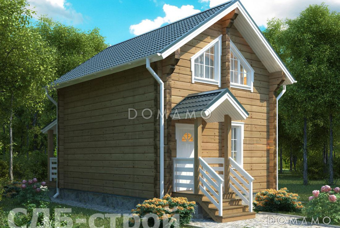 Дом из профилированного бруса ДПБ4 Дом из профилированного бруса ДПБ4