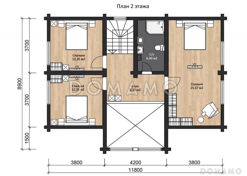 LAPPI 215 / План мансардного этажа