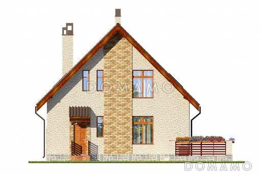 Проект дома из СИП панелей до 150 кв.м / Фасад 1