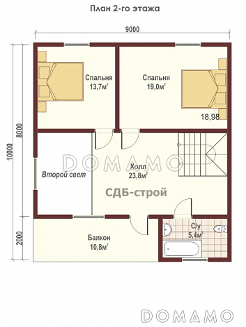 ДБР16 / План 2 этажа