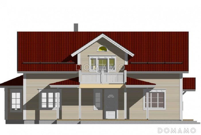 М-211 дом одноэтажный с мансардой