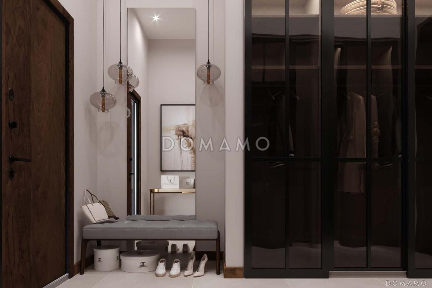 Проект кирпичного Г-образного дома с 3 спальнями, сауной и барбекю на террасе / 16