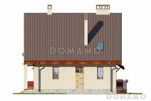 Проект дома из пеноблоков до 150 кв.м / Фасад 2