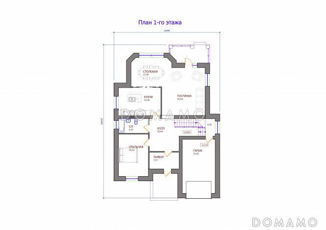 Проект 115 / План 1 этажа