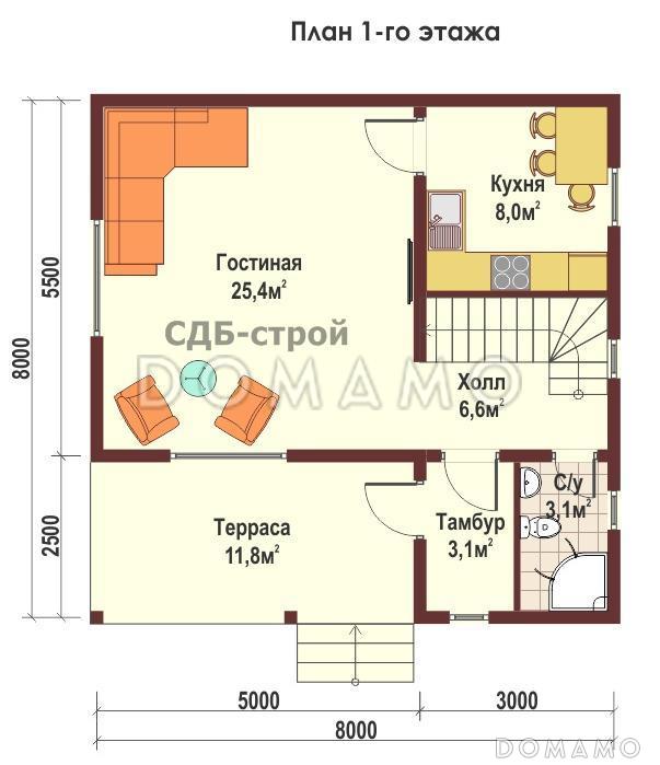 ДБР10 / План 1 этажа