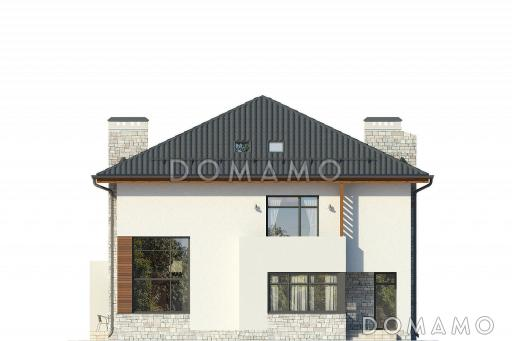 Проект загородного дома в стиле финского минимализма / Фасад 3