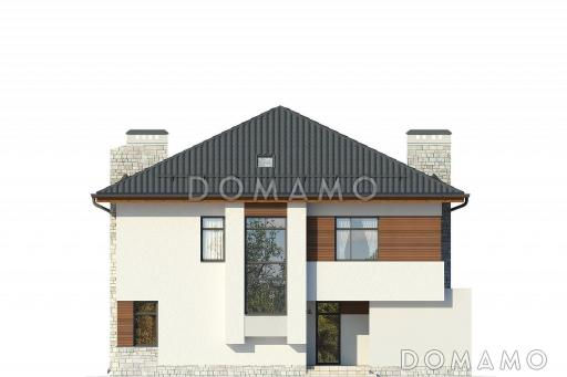 Проект загородного дома в стиле финского минимализма / Фасад 1