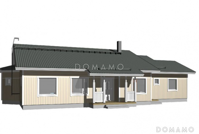 Проект каркасного дома нестандартной формы в плане Проект каркасного дома нестандартной формы в плане