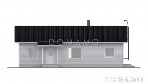 Проект современного экономичного каркасного дома / Фасад 1