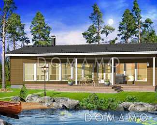 Проект современной каркасной сауны