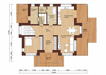 PAVLOVO RESIDENCE 260 / План 1 этажа PAVLOVO RESIDENCE 260 / План 1 этажа