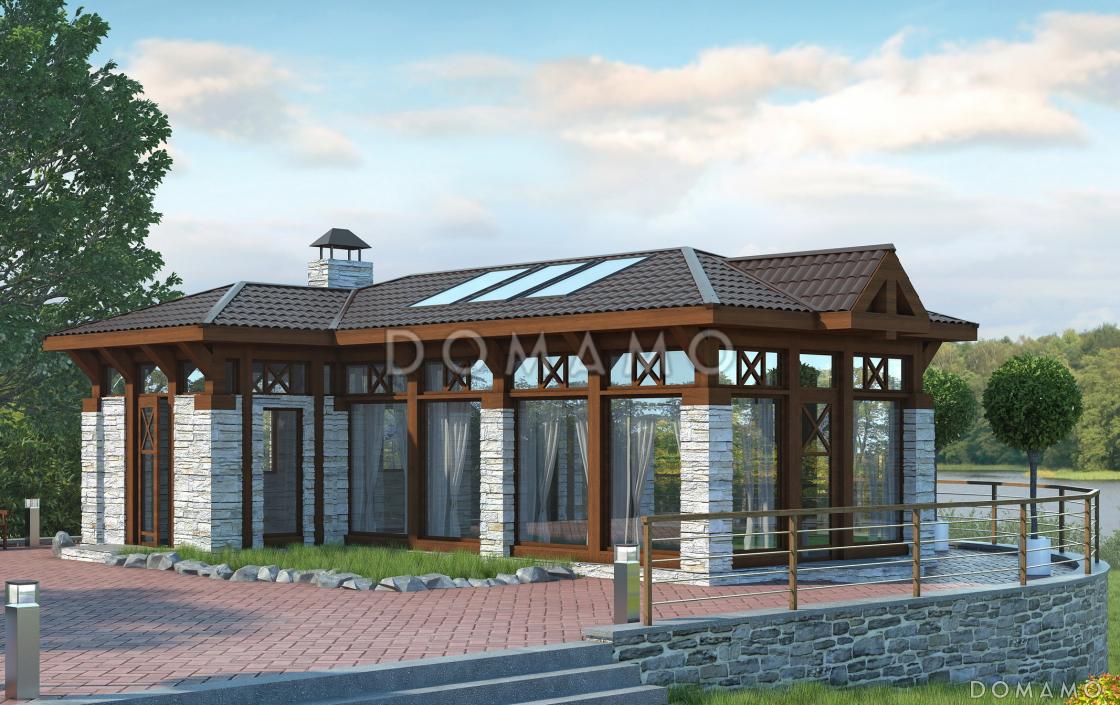 Проект беседки c мангалом / 1