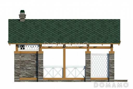 Проект беседки / Фасад 2