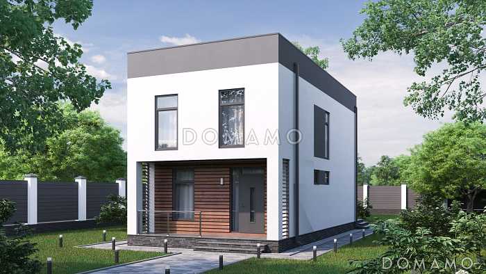 Проект двухэтажного дома в современном стиле