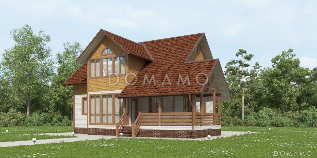 Проект каркасного дома 10х10 с топочной / 5