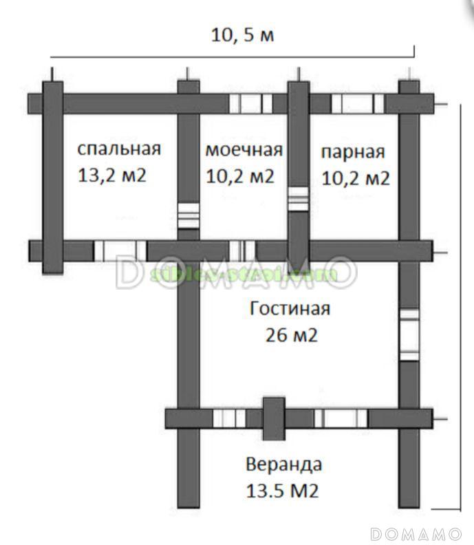 Медвежий угол / План 1 этажа