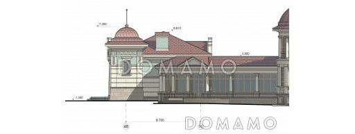 Проект бассейна с тренажерным залом / Фасад 2