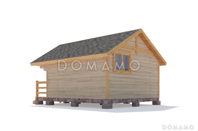 Проект каркасной бани 3х4 / 8