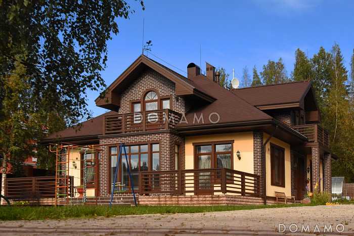 Проект каркасного дома с 4 спальнями Проект каркасного дома с 4 спальнями