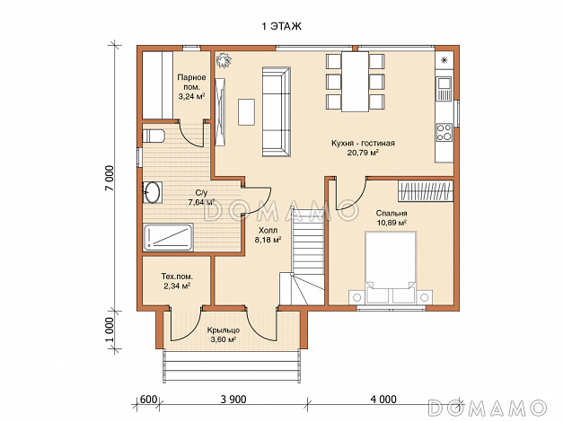 Каркасный дом 