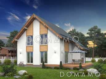 Проект каркасного дома с мансардой