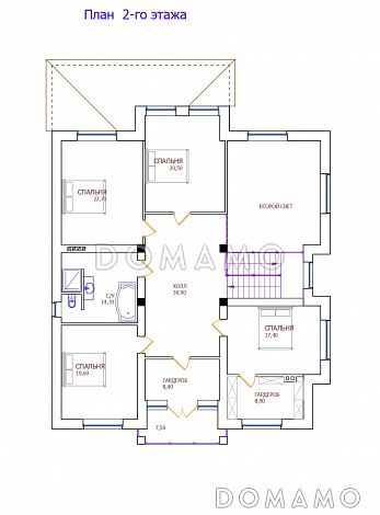 Проект 310 / План 2 этажа
